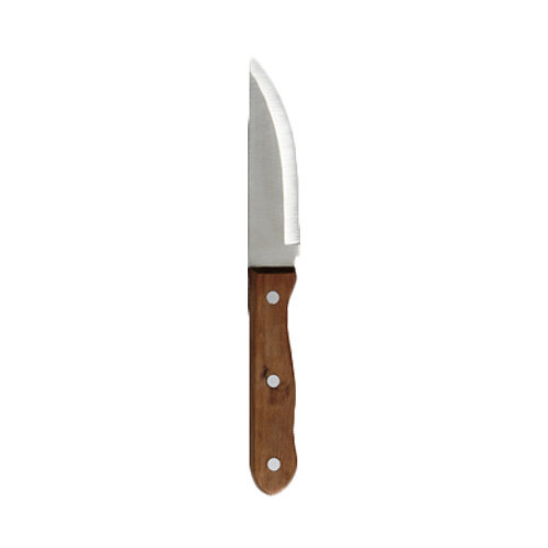 Tapered Serrated Blade Pineapple Wood Handles With Rivets 12cm (4 3/4")