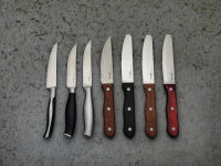 Rounded Serrated Blade Pineapple Wood Handle With Rivets 13cm (5")