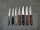 Rounded Serrated Blade Pineapple Wood Handle With Rivets 13cm (5")
