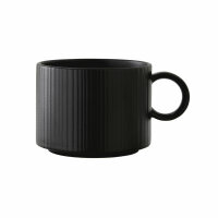 Folio Concorde Tasse 34 cl Noir schwarz matt, stapelbar