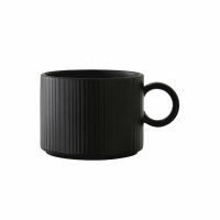 Folio Concorde Tasse 22,8 cl Noir schwarz matt, stapelbar