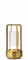 Cuba LED Cordless Lamp 17.5cm -Brushed Gold