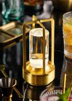 Cuba LED Cordless Lamp 17.5cm -Brushed Gold