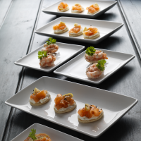 Steelite Platte Rechteckig 27 x 16,8 cm Taste Weiß