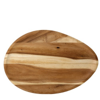 Servierplatte WOOD 42,2x29 cm, oval groß