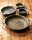 Casserole oval mit Griffen BLACK GRANIT, 26,7x18,7x4,5 cm 85,8 cl