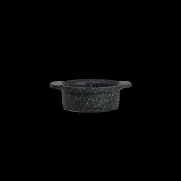 Minitopf rund mit Griffen BLACK GRANIT, 14,6x11,4x4,5 cm,...