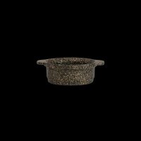 Minitopf rund mit Griffen BRONZE GRANIT, 14,6x11,4x4,5...