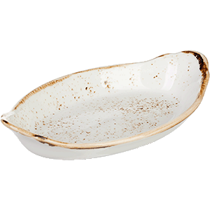 Steelite Form Oval mit Griffen 24,5 x 13,5 cm, 36 cl Craft White