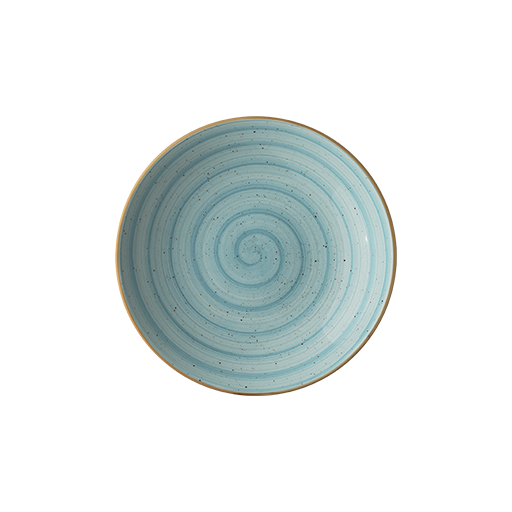 Aura Aqua Bloom deep plate 23cm