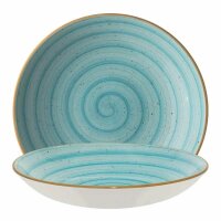 Aura Aqua Bloom deep plate 25cm