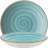 Aura Aqua Bloom deep plate 28cm