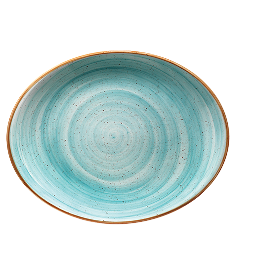 Aura Aqua Moove oval plate 31x24cm