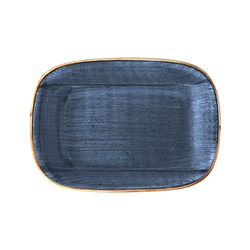 Aura Dusk Gourmet Deep rectangular plate 17x11,5cm