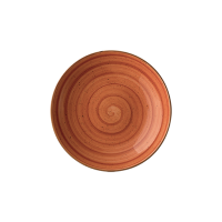 Aura Terracotta Bloom Deep plate 23cm