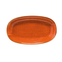 Aura Terracotta Gourmet Platte oval 19x11cm