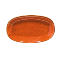 Aura Terracotta Gourmet Platte oval 24x14cm