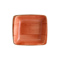 Aura Terracotta Moove Deep plate 19x17cm