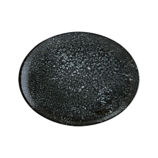 Cosmos Black Moove Platte oval 31x24cm