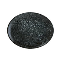 Cosmos Black Moove Oval plate 31x24cm
