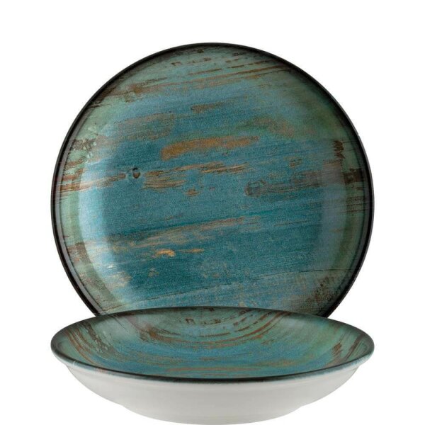Madera Mint Bloom Deep plate 23cm