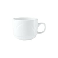 Steelite Tasse 21,3 cl, stapelbar Bianco Weiß