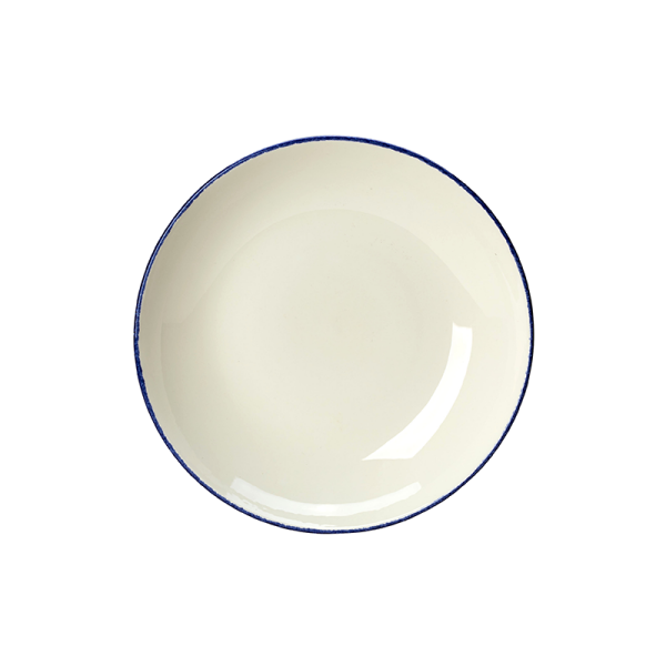 Steelite Schale Coupe 25,5 cm Blue Dapple Weiß