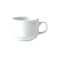 Steelite Tasse 21,3 cl, stapelbar Monaco Weiß