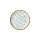 Flora Aqua Coupe Plate 15.25cm (6")