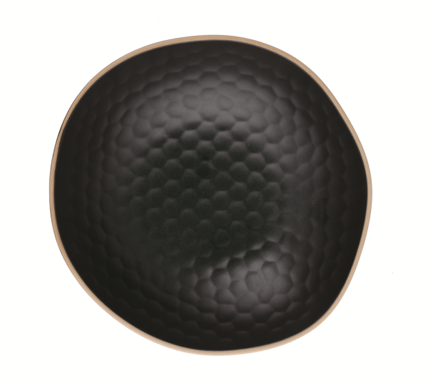 Teller tief 22x21 cm Kypseli Schwarz Matt