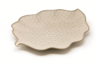 Platte Blattform 34,5x26,5 cm Kypseli Beige