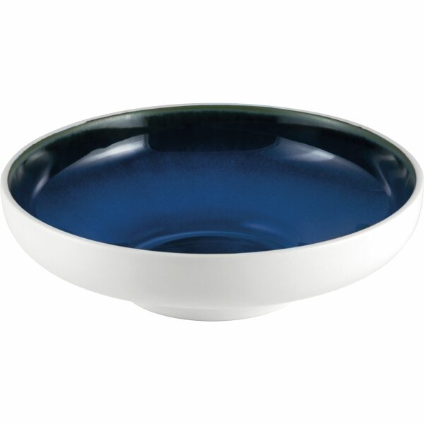 Schale Ø25,5 cm Abyssos Matt Weiß Blau