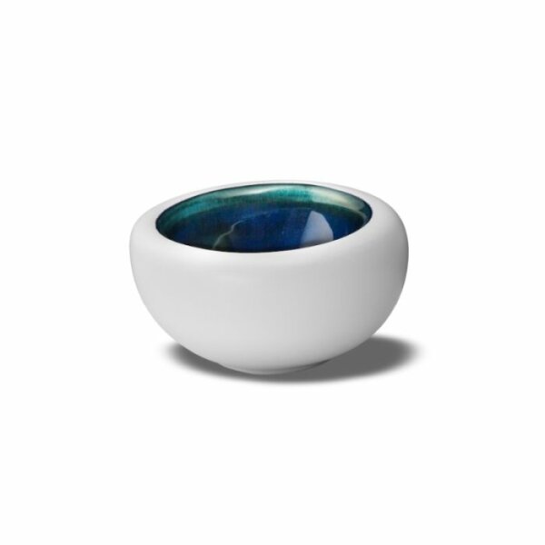 Gourmet Schale 14x13,5 cm Abyssos Matt Weiß Blau