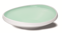 Teller tief 26 cm Ninfa Matt Weiß Aquamarin
