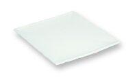 Teller flach viereckig 10 cm Oniros Weiß