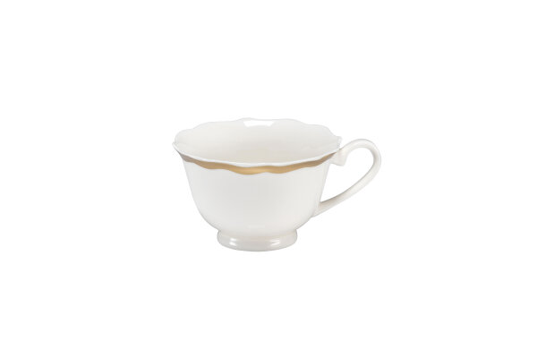 Kaffeetasse 10 cl Ionica Elfenbein Goldrand