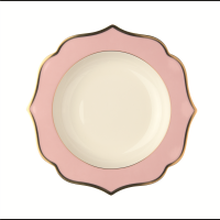 Teller tief Ø22 cm Ionica Rosa Goldrand