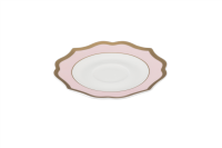 Kaffeeuntertasse Ø13 cm Ionica Rosa Goldrand