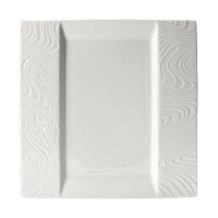Steelite Teller Quadratisch 25,5 x 25,5 cm Optik Weiß