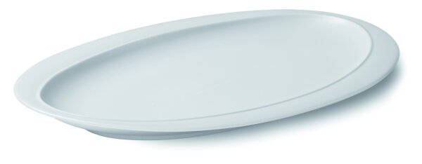 Platte oval 28x20 cm Parthenon Weiß Matt