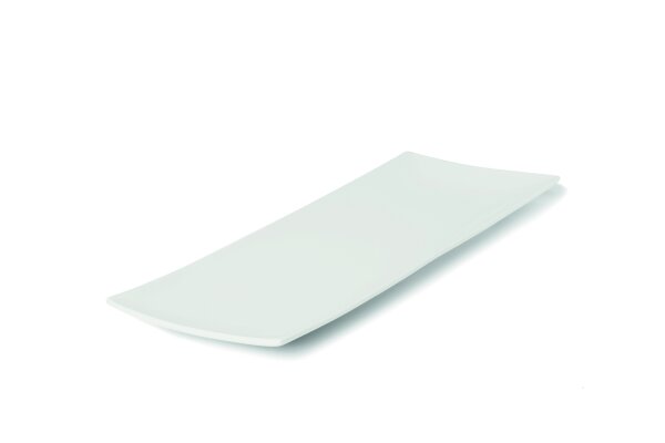 Platte rechteckig 31x11,5 cm Cassiopea Weiß