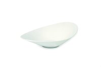 Schale oval 32,5x19 cm Febe Weiß