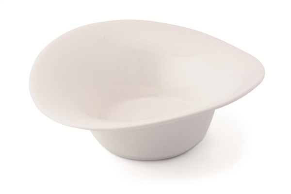 Schale blütenförmig 14 cm Febe Weiß
