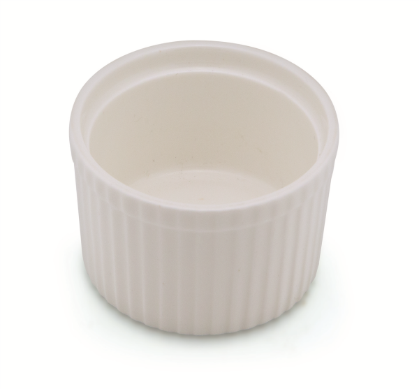 Plissee-Souffléform Ø6 cm Efeso Weiß