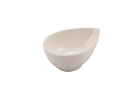 Schale tropfenförmig 10x7,5 cm Dyonisio Weiß
