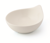 Schale tropfenförmig 10x9 cm Dyonisio Weiß