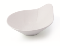 Schale tropfenförmig 16,5x14,5 cm Dyonisio Weiß