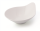 Schale tropfenförmig 16,5x14,5 cm Dyonisio Weiß