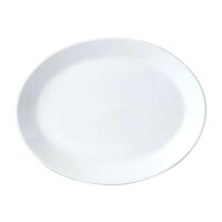 Steelite Platte Oval 25,5 cm Simplicity Weiß