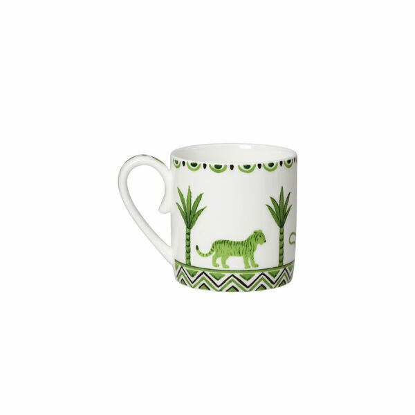 William Edwards Sultans Garden Green Coupe Coffee Can Cup 6cm 10cl (6 1/3" 3 1/2oz)